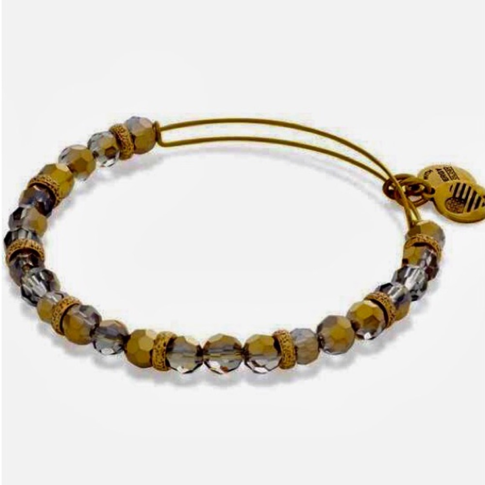 Citrine Gleam Beaded Bangle